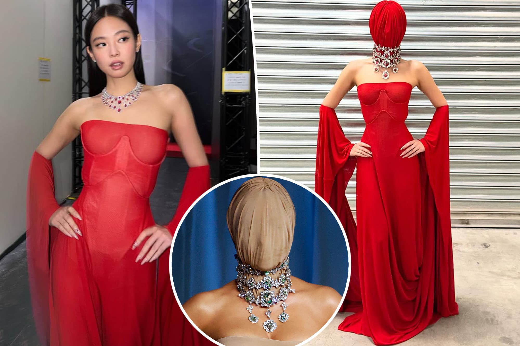 Jennie Blackpink Wears Viral 'Masked' Margiela Gown