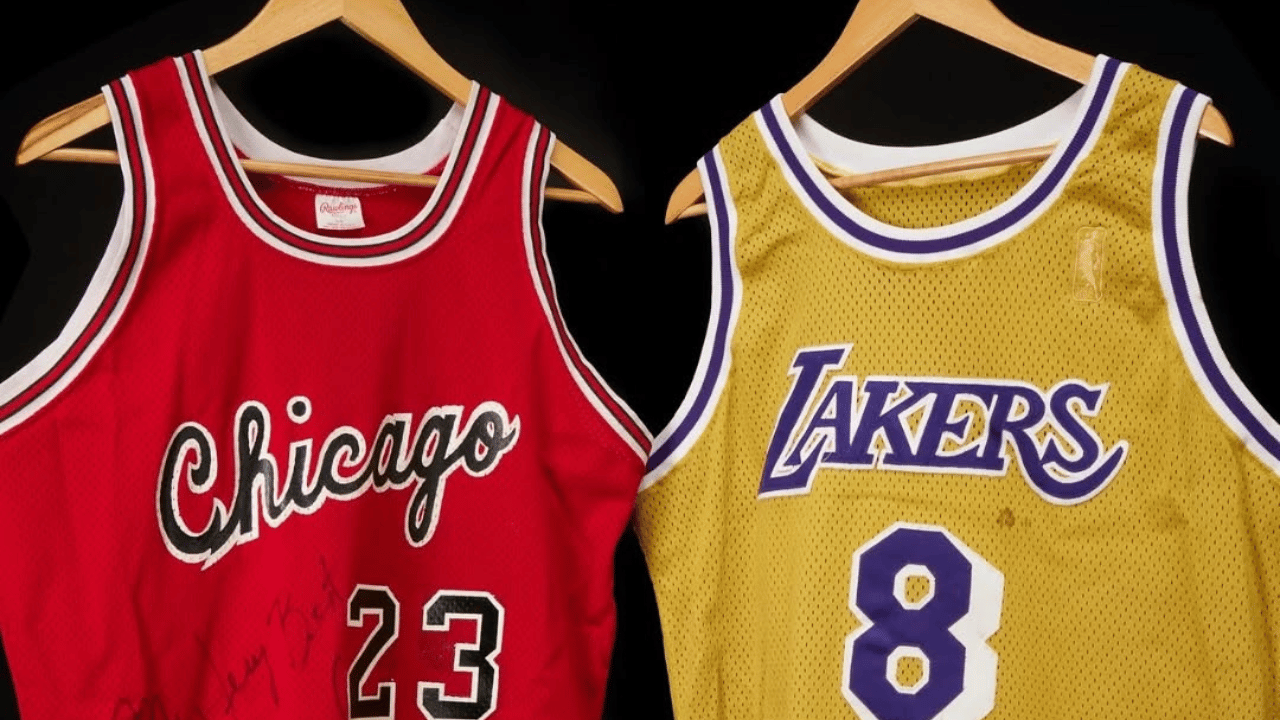 Michael Jordan and Kobe Bryant's NBA debut jersey is expected to be shot at auction millions Michael Jordan and Kobe Bryant's NBA debut jersey is expected to be shot at auction millions